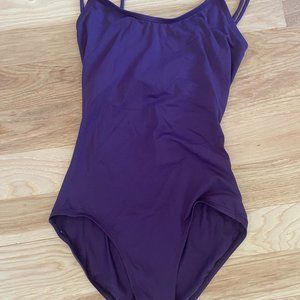 BalTogs- Womens Compression Spaghetti Strap Leotard, Purple, Small